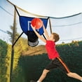 thumbnail image 1 of Trampoline Basketball Hoop Goal Kit Trampoline Basketball Attachment With Enclosure 1 Mini And 1 For Kids Adults Indoor Outdoor Play Game Easy To Install, 1 of 6