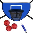 thumbnail image 1 of Trampoline Basketball Hoop Kit with Pump and Mini Ball,Trampoline Basketball Attachment for Kids Adults Indoor Outdoor, 1 of 7