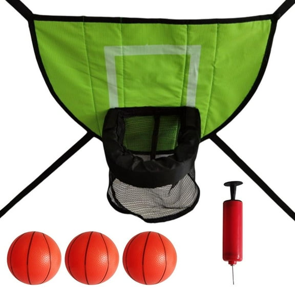 Trampoline Basketball Hoop,Waterproof, Mini Basketball Hoop for Kids, Easy to Assemble Sturdy for Dunk Fit, Trampoline Accessory of Trampoline and All Ages P1M0