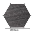 thumbnail image 1 of Trampoline Cover Sun Shade Accessory, UV Protection 6ft 10ft 12ft 14ft Size Options, Outdoor Backyard Playground Weatherproof Anti-Fade Top Shield, 1 of 2