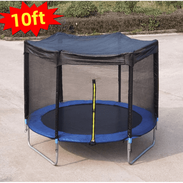 Trampoline Cover,Trampoline Shade Cover for 6ft-14ft Straight Pole Round Trampoline Outdoor Sun Prótection Block Leaves,Only_Trampoline Top_Cover (10FT 6 poles)