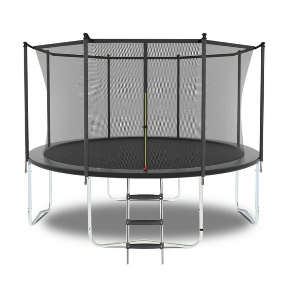 Trampoline For Kids 10FT Trampoline with Safety Enclosure Net, Outdoor Trampoline with Heavy Duty Jumping Mat and Spring Cover Padding for Kids and Adults,Mini Trampoline
