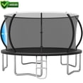 thumbnail image 1 of Cochan 14FT Trampoline with Net, 1400LBS Outdoor Trampoline for Kids and Adults with Ladder, Anti-Rust Backyard Heavy Duty Round Trampoline with Enclosure, 6-7 Children,Birthday Gift, 1 of 7