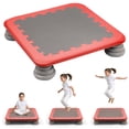 thumbnail image 1 of Trampoline for Kids, 25 Inch Toddler Trampoline Bounce Board Indoor Outdoor with Non-Slip Base, Balance and Bounce Jumping Sensory Toy for 3-12 Boys & Girls Autistic Kids Training Equipment, Red, 1 of 8