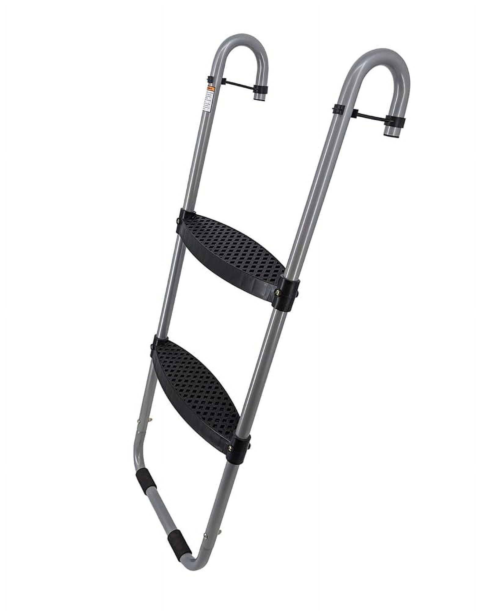 Trampoline Ladders With Safety Latch, 2Step Or 3Step With Wide Steps