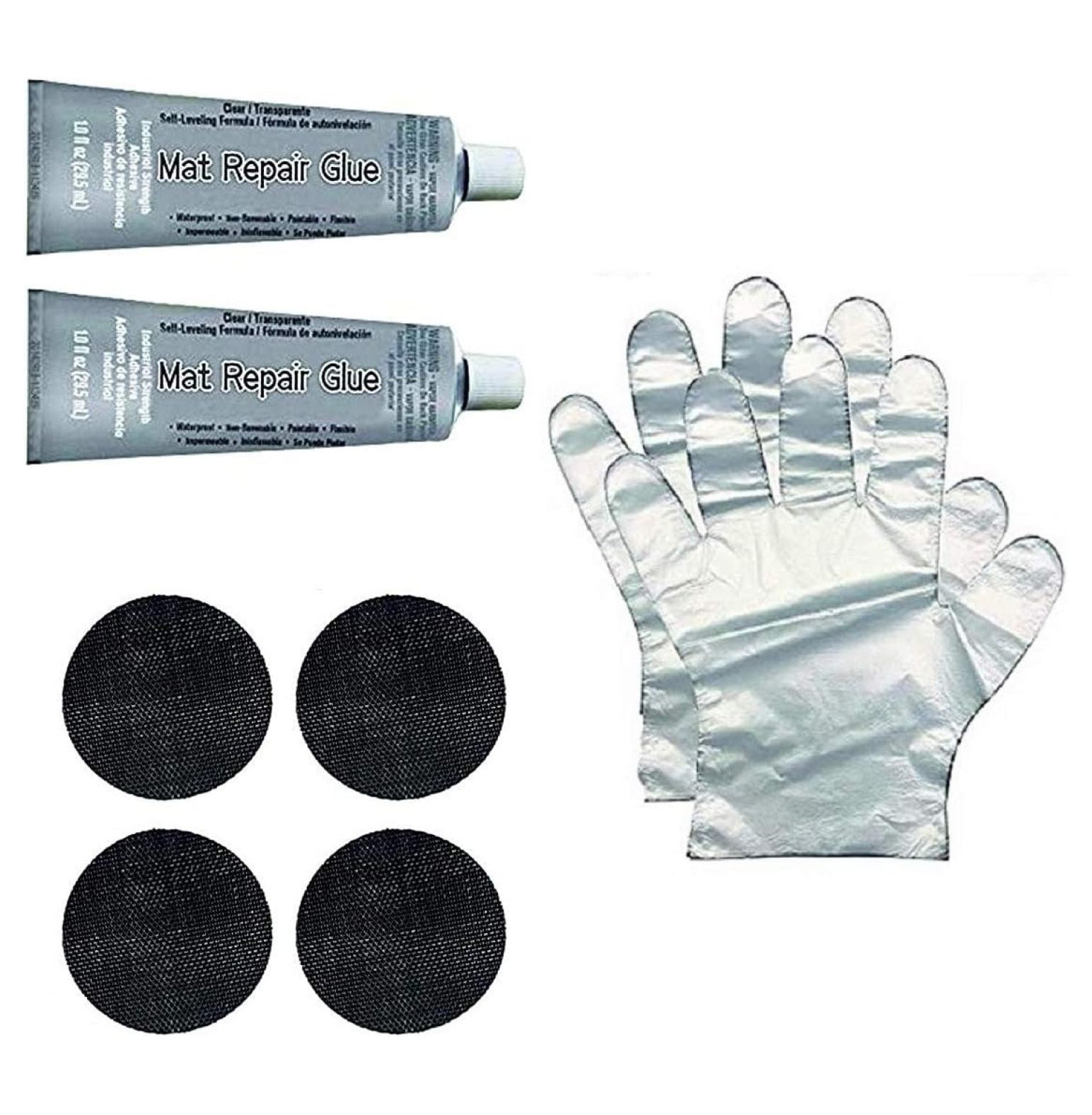 Trampoline Mat Repair Kit Repair Holes Tears Two 4 Inch Round