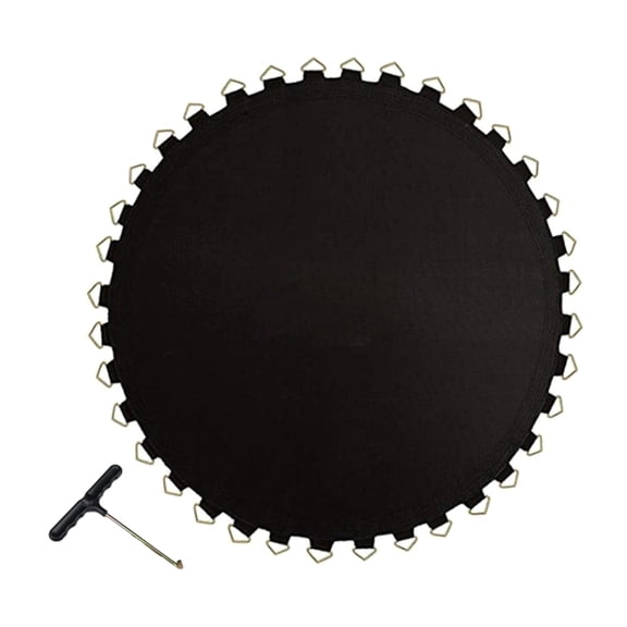 Trampoline Mat with V-Rings High Elastic Jumping Mats Replacement Jumping Pad