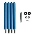 thumbnail image 1 of Trampoline Net Poles Replacement Trampoline Accessories Universal Trampoline Replacement Enclosure Poles Come with Clamps Screws Fits 4 Straight Poles Trampoline Frame Trampoline Net Support Pole, 1 of 10