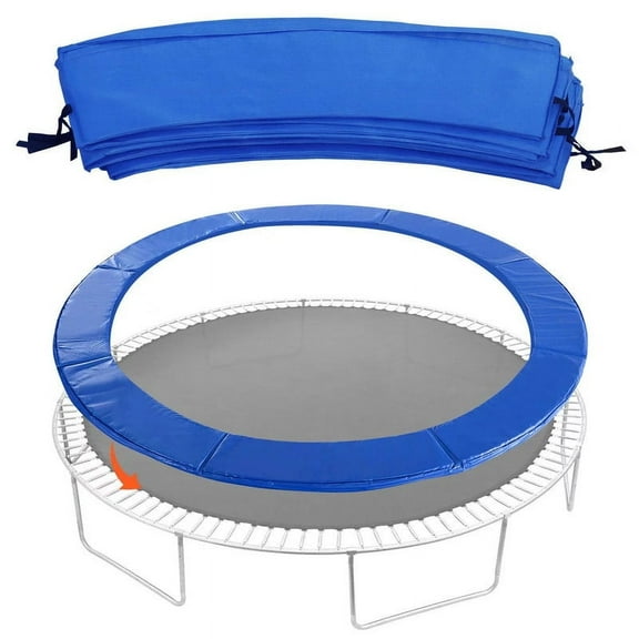 Trampoline Pad 10ft Replacement Trampoline Safety Pad, Easy Install Round Spring Cover, Waterproof Universal Spring Pad, No Holes for Pole, Blue