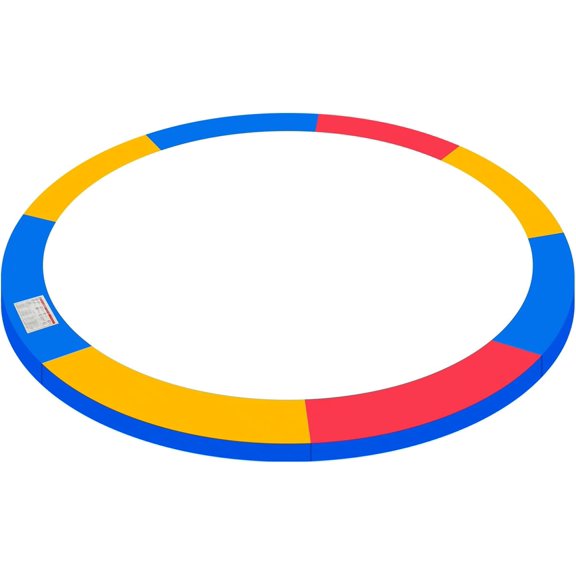 Trampoline Pad Trampoline Pad Replacement Waterproof Trampoline Spring Cover Replacement Mat 10mm Thick Foam Padding & Foldable (Multicolor, 12 Ft)