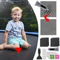 thumbnail image 1 of Trampoline Patch Repair Kit | 4"x4" Polypropylene Mat Patches | Industrial Grade Adhesive Glue | Easy Installation Scraper Included | Repairs Holes Tears | 10 Patches | Complete DIY Kit, 1 of 7