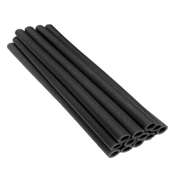 Trampoline Pole Foam Sleeves, 12 PCS 1.7 Inch Diameter Trampoline Replacement Pole Covers, Protective Foam Padding for Trampoline Enclosure Poles, Outdoor Trampoline Accessories (Black)