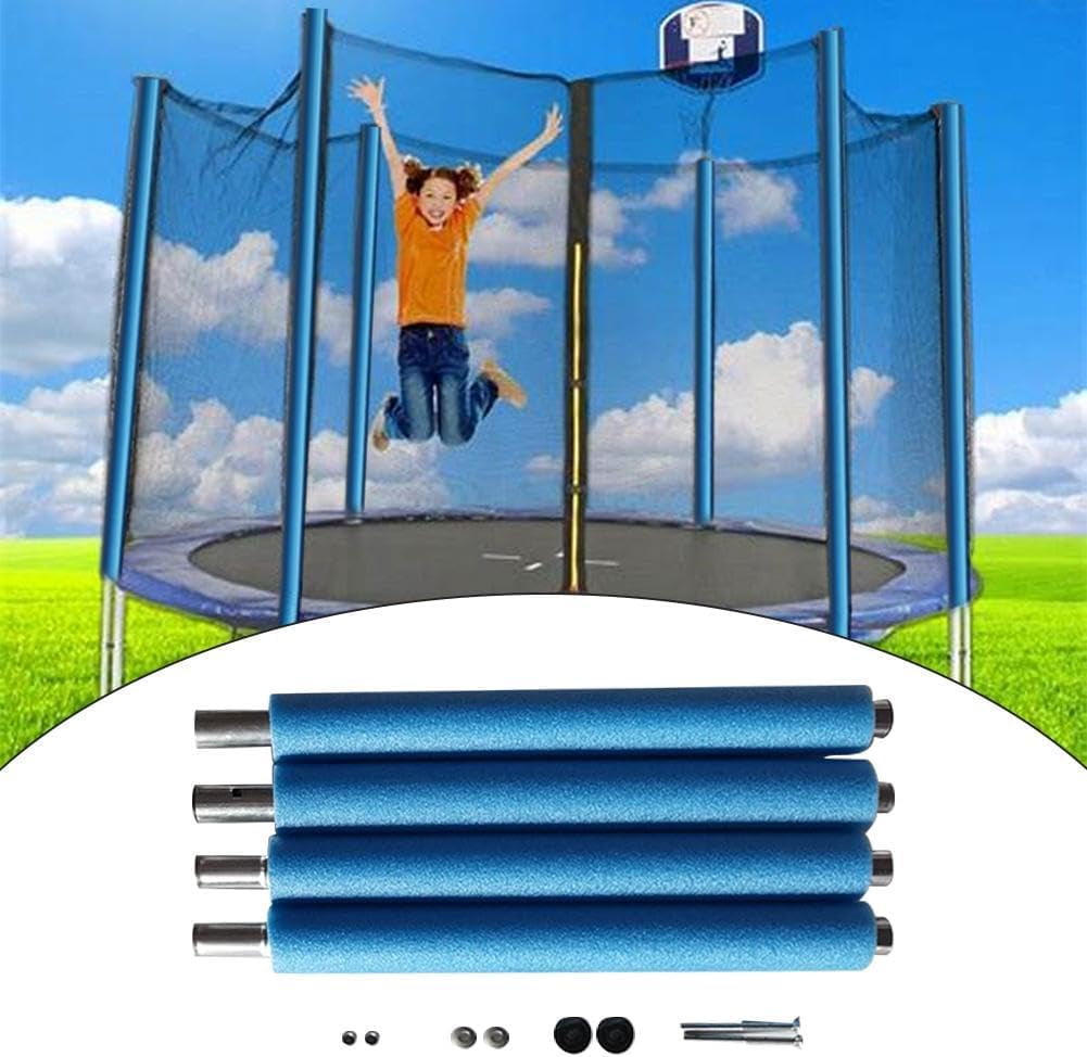 Trampoline Poles Replacement, with Trampoline Poles AntiCollision Protector, Steel Poles with