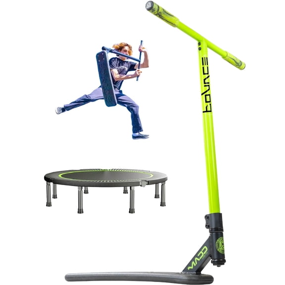 Trampoline Pro Scooter for Stunt Practice – Real Headtube, Pro T-Bar, Foam Deck – Madd Gear