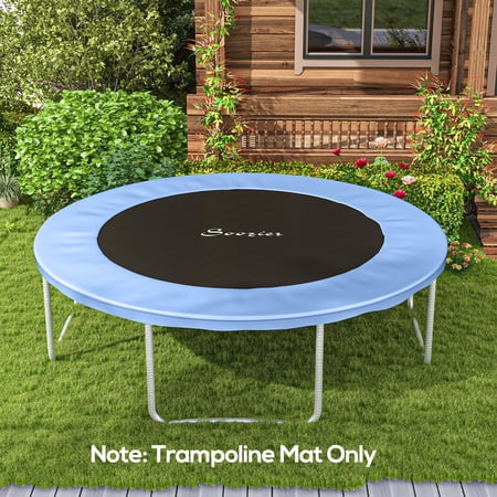 Trampoline Replacement Mat, Fits 14' Trampoline w/ 80 V-Hooks & 5.5" Springs (Spring & Frame not Included), Green