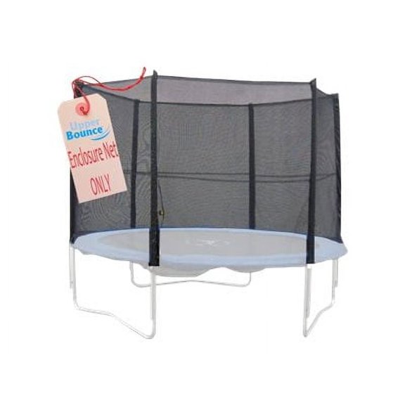 Trampoline Replacement Net, Fits for 13 FT. Round Frames, Using 8 Straight Poles, Installs Outside of Frame -NET ONLY