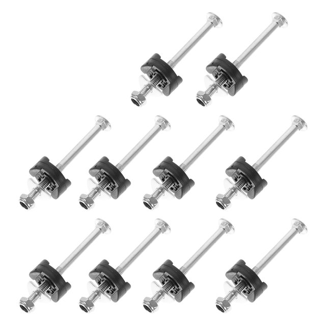 Trampoline Screw Long Screws Metal Parts Galvanized Steel Accurate Threads Repair Kit for Bolts