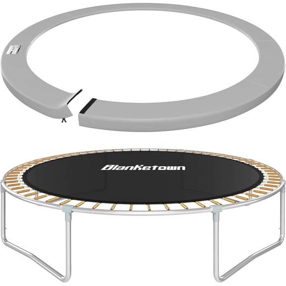 Trampoline Spring Cover, 10ft/12ft/14ft/15ft/16ft Trampoline Replacement Safety Pad, Waterproof Trampoline Accessories Pad for Round Frame