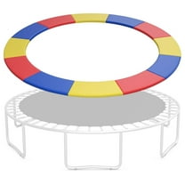 Trampoline Spring Cover, 8/10/12/14/15/16FT Trampoline Replacement Safety Pad, Waterproof & Tear-Resistant All-Weather Trampoline Accessories, No Holes for Poles
