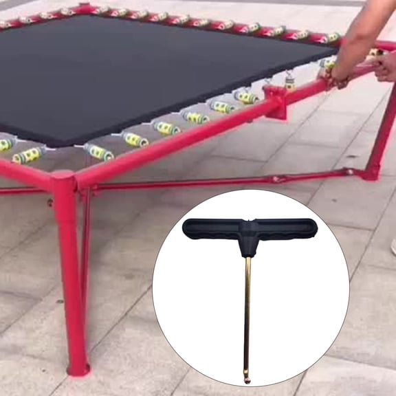 Trampoline Spring Installer Tool,11.5 Cm Black Jumping Bed Trampoline Bungee Spring Pull Tool Hook Pull with Leverage to Assemble Jumping Mat Quickly, Saves Time Effort,Black