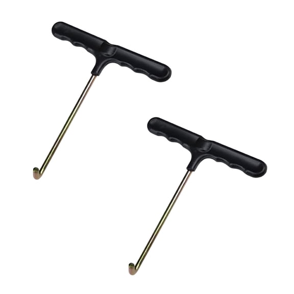 Trampoline Spring Pull Tool 2 Pack, Trampoline Hook Tool, Trampoline Puller, with Plastic Handle - Easy Spring Installation and Removal for Trampolines