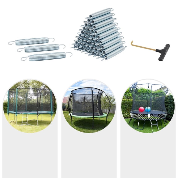 Trampoline Springs Replacement, 48PCS Trampoline Springs with Spring Tool for Trampoline Maintenance And Upgrades