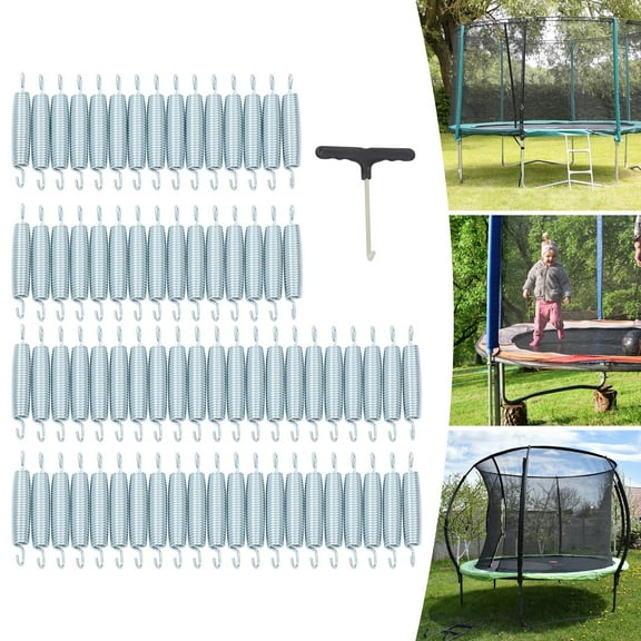 Trampoline Springs Replacement, 72PCS Trampoline Springs with Spring Tool Used to Replace Old and Worn-out Trampoline Springs