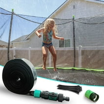 Trampoline Sprinkler, 49ft Water Hose with Multi Hole for Trampoline Waterpark Garden Lawn Gazebo Beach Umbrella Green House