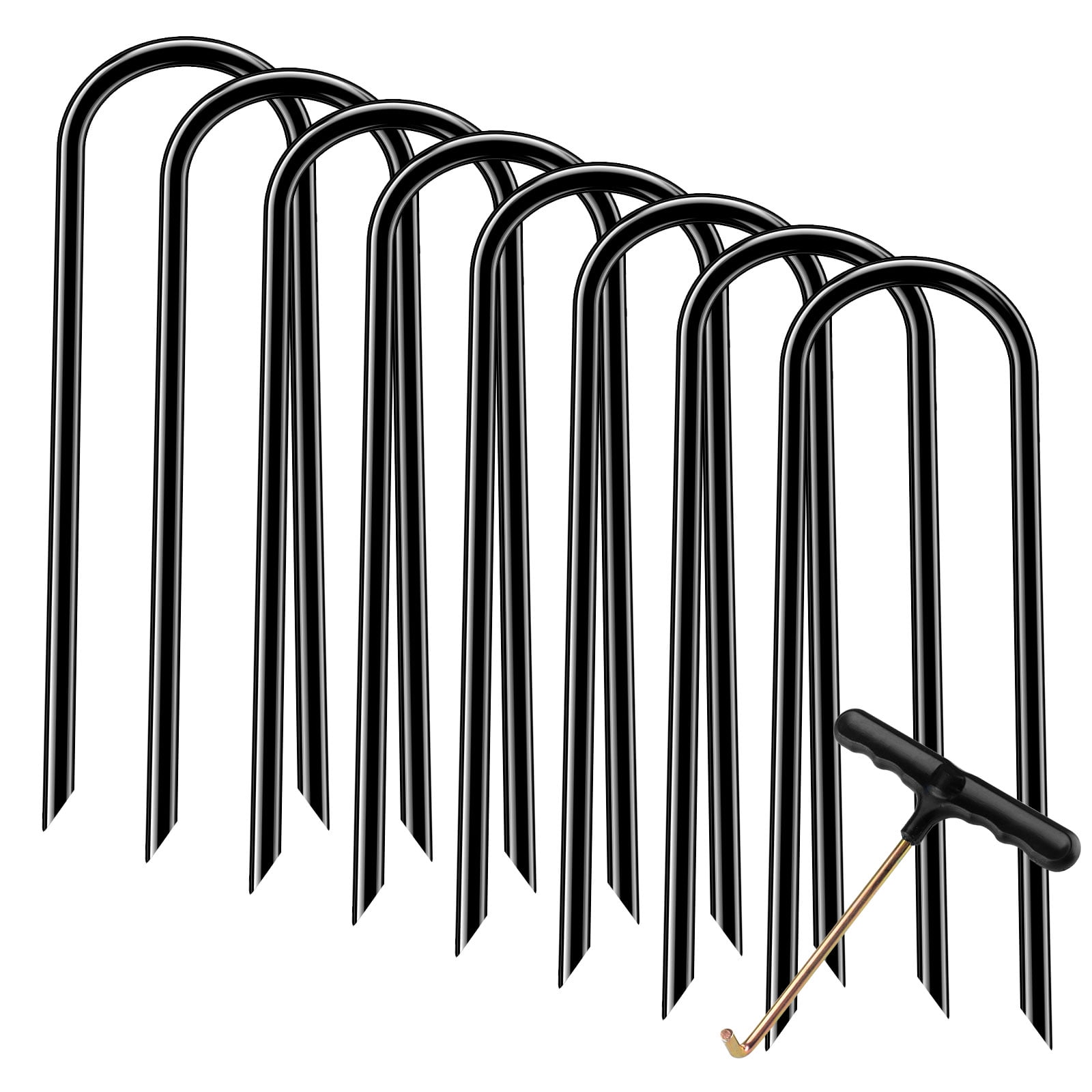 8 Pcs Heavy Duty Trampoline Stakes Anchors with High Wind Resistance