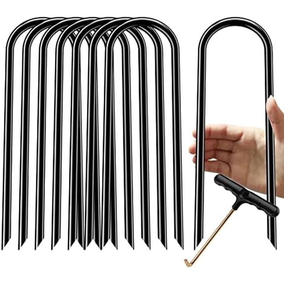 Trampoline Stakes high Wind, Heavy Duty Trampoline Anchors, Galvanized Steel Wind Stakes for Trampoline