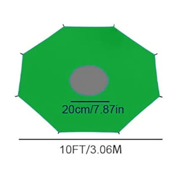 Trampoline Sun Shade Cover for Outdoor Use | UV Protection & Weather-Resistant Cloth Material | Fits 6ft 8ft 10ft 12ft 14ft 16ft Trampolines | Easy Install | All-Season Durable Canopy Accessory