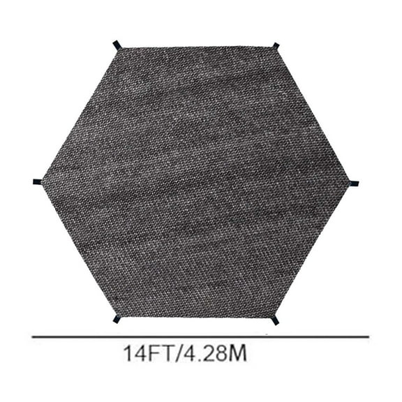 Trampoline Sun Shade Cover - UV Protection, Waterproof, 8ft/10ft/12ft/14ft Sizes - Anti-Slip Straps, Easy Install & Remove - Outdoor Backyard Playground Accessory