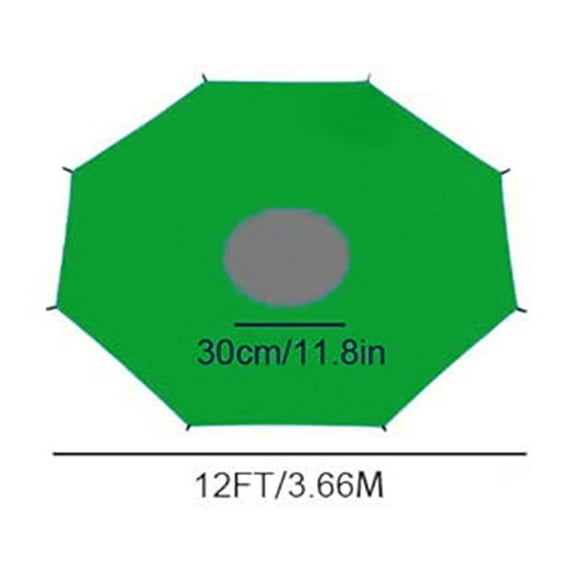 Trampoline Sun Shade Cover UV Protection Weatherproof Anti-Fade Canopy 10ftt Size Options Outdoor Backyard Playground Trampoline Accessory