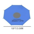 thumbnail image 1 of Trampoline Sun Shade Cover | UV & Weather Protection for Outdoor Backyard Playground | 10ft Sizes | 1-Piece Sunshade Cloth, 1 of 2