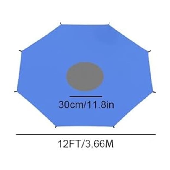 Trampoline Tent, Trampoline Sun Shade Cover 8ft 10ft 12ft 14ft 16ft Sun-Protection Trampolines Canopy Antis Trampoline Tops Cover Accessories For Outdoor Backyard Playground
