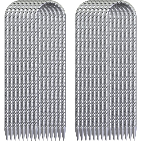 Trampoline Wind Stakes 16 Inch U-Shaped Galvanized Steel Ground Anchors (16 Pack)