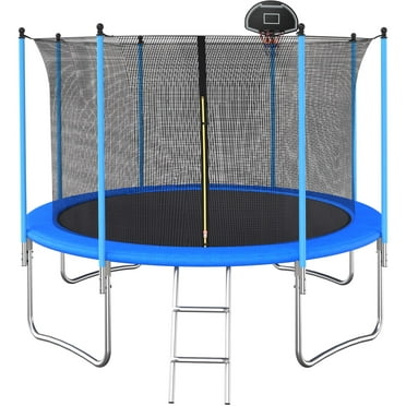 Skywalker Trampolines 14' Trampoline, with Wind Stakes, Bright Blue ...