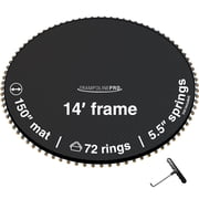 TrampolinePro 14' Round Trampoline Jumping Mat with 72 Rings, and works with 5.5" Springs
