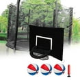 thumbnail image 1 of Trampolines Basketball Hoop Attachment Outdoor Sports Child Basketball Game Waterproof Soft Materials Backyard Outside Basketball Training , Style F, 1 of 8