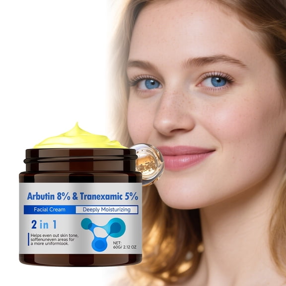 Tranexamic Acid & Arbutin Cream for Dark Spots 60g, Multi-Correction Fade Cream with 8% Arbutin to Brighten, Even Tone & Soothe Sensitive Skin