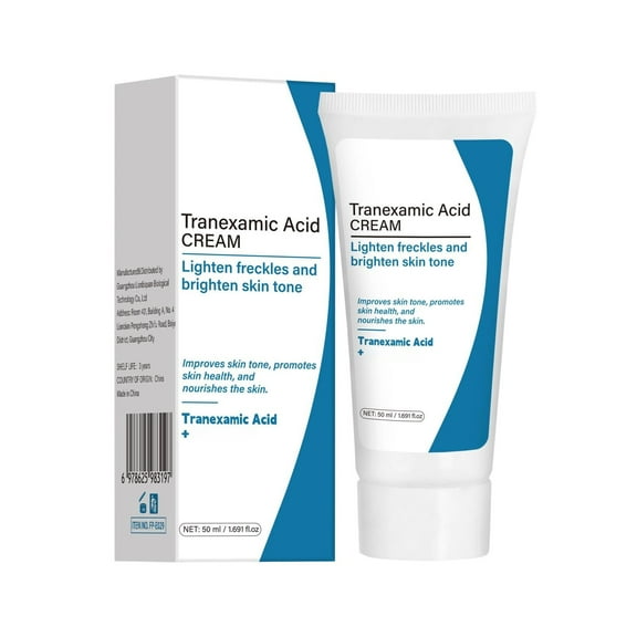 Tranexamic Acid Gentle Formula Cream, Smooth Cream Texture, Portable Tube for Daily & On-the-Go Skin Care Use