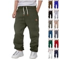thumbnail image 1 of Tranfacy Boys Kids Summer Solid Full Length Trousers Pocket Drawstring Cuff Loose Sport Pants, 1 of 4