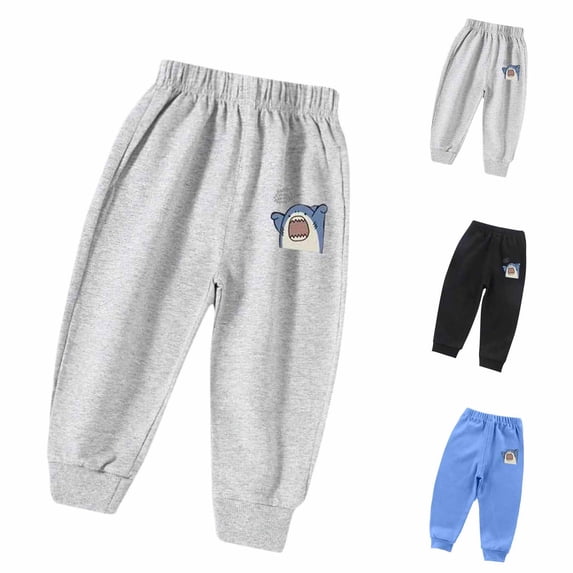 Tranfacy Fall Winter Sweat Jogger Sport Casual Thin Long Trousers Suitable for Boys and Girls