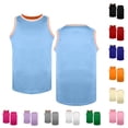 thumbnail image 1 of Tranfacy Boys and Girls Round Neck Tank Top Sleeveless Solid Mesh Casual Sport Outer Shirts for 3‑18 Years Old, 1 of 5