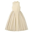 thumbnail image 1 of Tranfacy Dress for Girls Summer Solid Sleeveless Round Neck Princess Casual for 8‑13 Years, 1 of 4