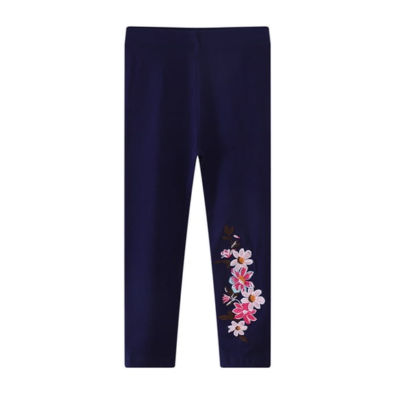 Tranfacy Girls 2-7 Years Fall Pants Print Stretch Base Layer Casual Trousers
