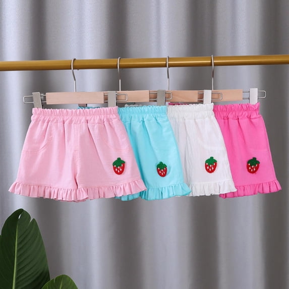 Tranfacy Toddler Girls 6 Months-5 Years Summer Half Pants Solid Fashion Outerwear Shorts
