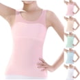 thumbnail image 1 of Tranfacy Girls 9-14 Years Summer Solid Tone Long Tube Daily Layering Bras, 1 of 5