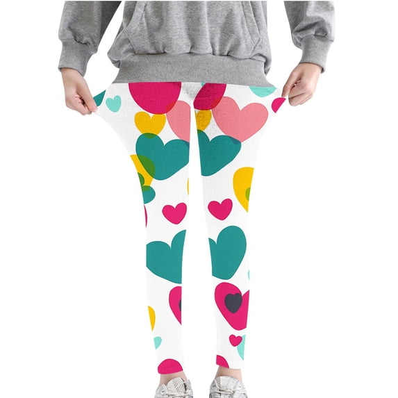 Tranfacy Girls Fall Pants Print Outer Wear Stretch Base Layer Casual Trousers