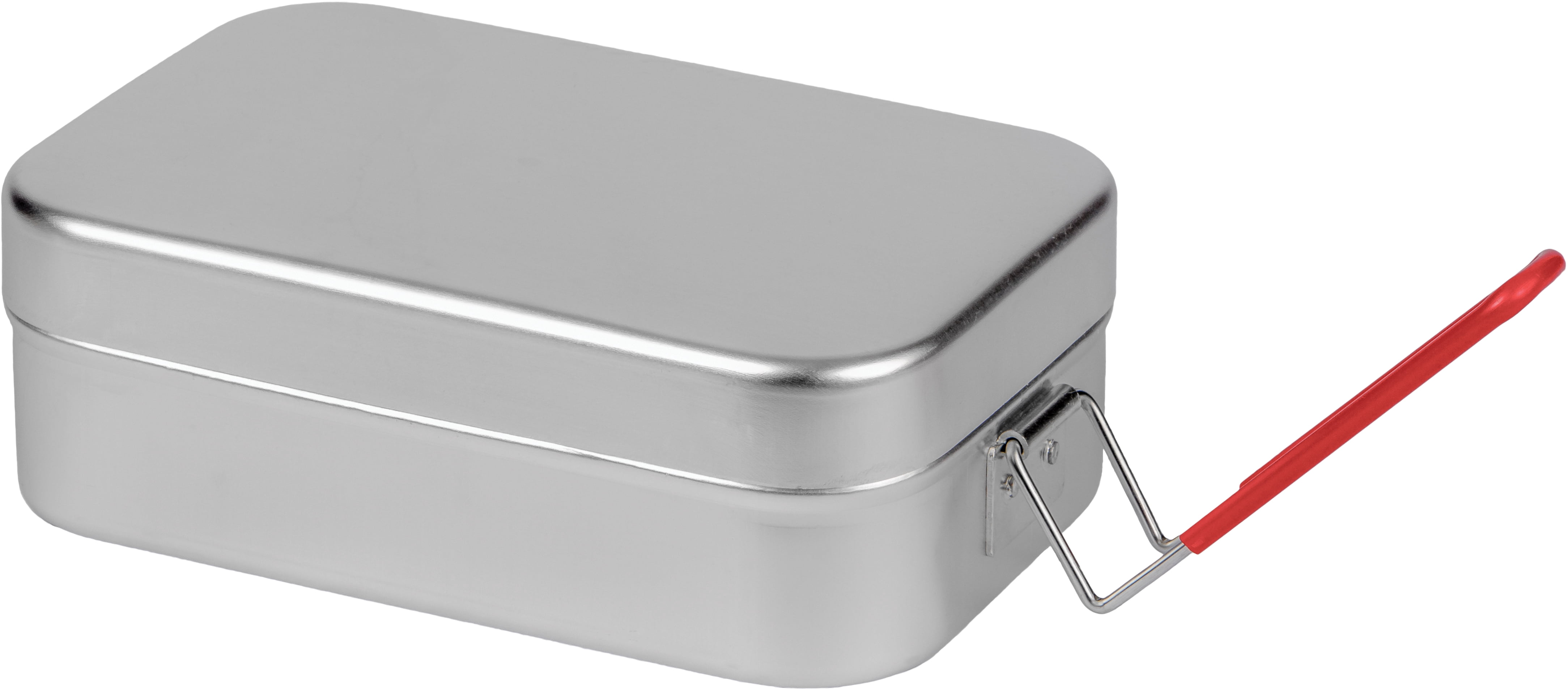 Trangia Large Mess Tin w/ Red Handle, 257g, Silver - Walmart.com